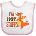 thumbnail image 3 of Inktastic I'm Hot Stuff- Cute Dragon Boys or Girls Baby Bib, 3 of 4