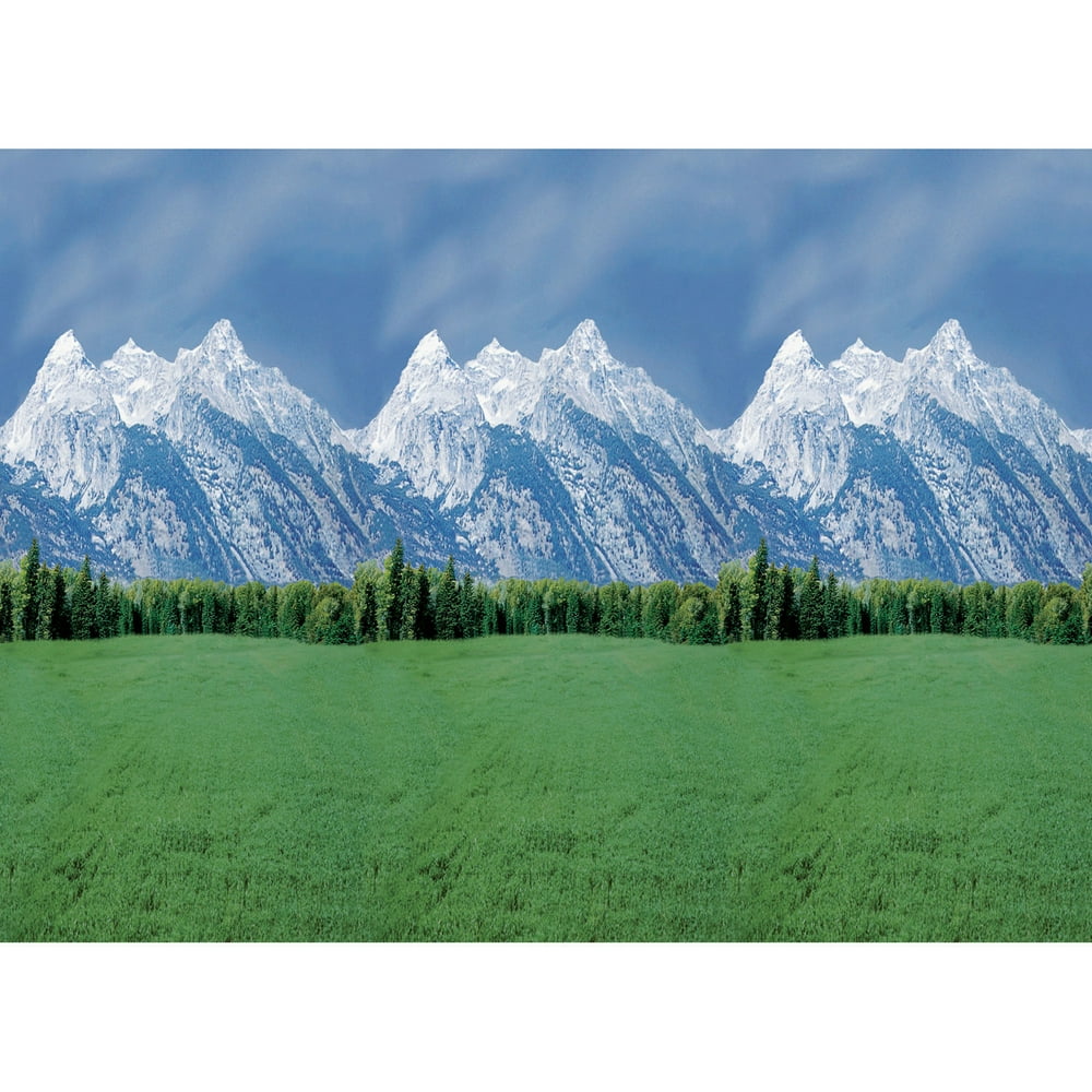 Fadeless Bulletin Board Art Paper, Mountain Design, 48â x 50' Roll