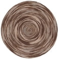 thumbnail image 2 of SAFAVIEH Braided Leilah Abstract Cotton Reversible Area Rug, Brown/Ivory, 6' x 6' Round, 2 of 11