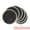 Black, variant on Unique Bargains Rustic Placemats 6 Pack Round Woven Placemats Gray 15x15inch