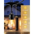 thumbnail image 4 of Cadena de luces LED para exteriores Svater de 50 m con 16 bombillas S14 de 1 W 2700 K, 4 of 9