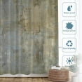 thumbnail image 3 of Taupe Squares Texture Decor Shower Curtain,Grey and Beige Art Painting Bathroom Decor Polyester Fiber Plastic Rings Quick-Drying Waterproof for Bathtubs/Bathroom, 72x72 inches, 3 of 6