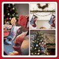 thumbnail image 7 of Lsque Cute Red And White Elf Pattern 18 Inch Christmas Stockings, Festive Holiday Stocking for Christmas Decorations Holiday Decor, 7 of 7
