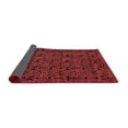 thumbnail image 2 of Ahgly Company Indoor Round Abstract Red Modern Area Rugs, 5' Round, 2 of 4