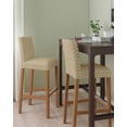 thumbnail image 2 of Brown Morocco Bar Stool Covers Set of 6, Abstract Modern Geometric Textured Stretch Washable Bar Chair Covers with Backs, Removable Pub Counter Height Chair Cover for Kitchen Dining Room Cafe, 2 of 7