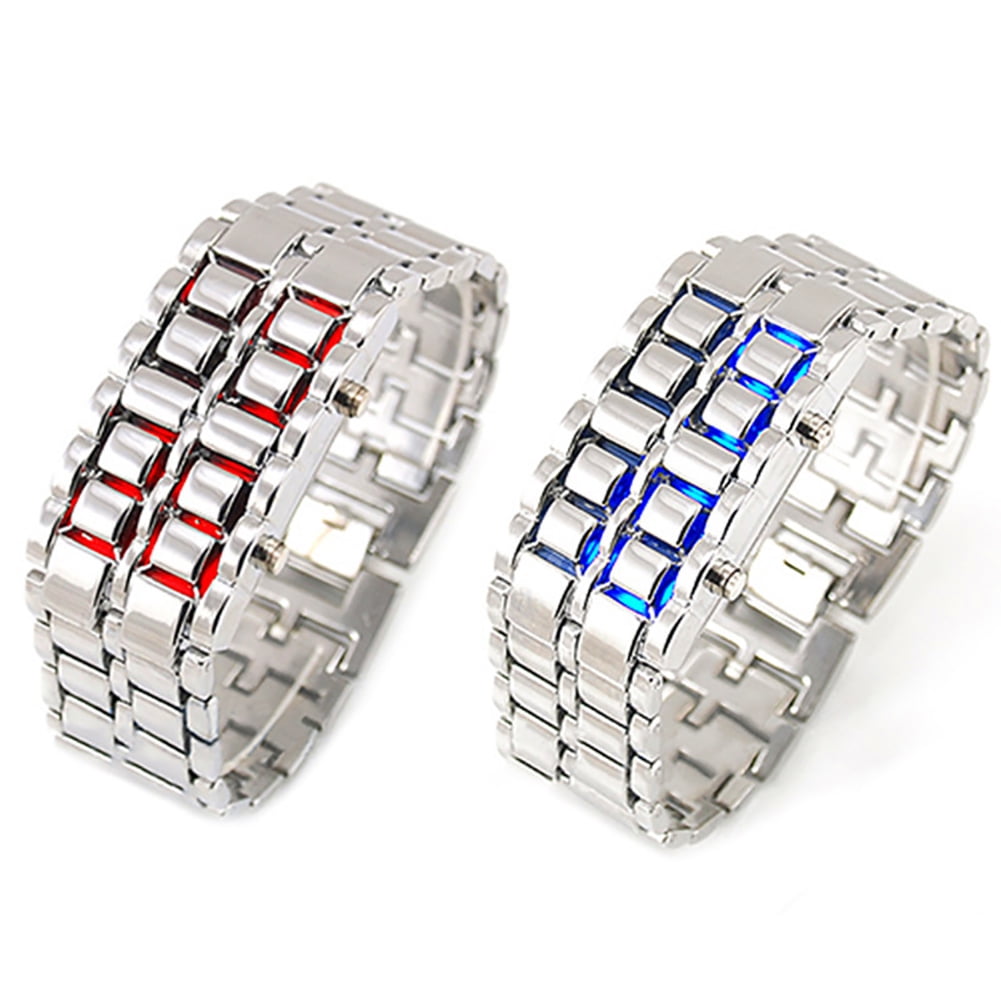 Lava Iron Samurai Men's Watch Luxury Stainless Steel Band LED Watches Men  Sports Electronic Watch Led Digital Watch reloj hombre-in Digital Watches  from Watches on Aliexpress.com | Alibaba Group
