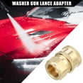 thumbnail image 3 of Adaptador de pistola de lavado a presión hembra universal para coche, bronce M18 x 1.5 tono cobre, 3 of 7