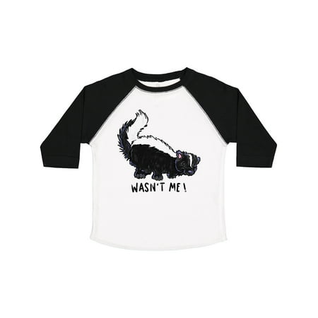 

Inktastic Animals Cute Skunk Wasn t Me! Gift Toddler Boy or Toddler Girl T-Shirt