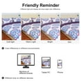 thumbnail image 7 of PiccoCasa Bohemian Duvet Cover Sets with 2 Pillow Shams Microfiber 3PCS (Purple, Full), 7 of 7