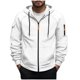 thumbnail image 2 of pstuiky Camisas casuales de manga larga para hombre, Chaqueta tipo cárdigan con capucha y cremallera de manga larga de color liso para hombre top de hombre l, 2 of 5