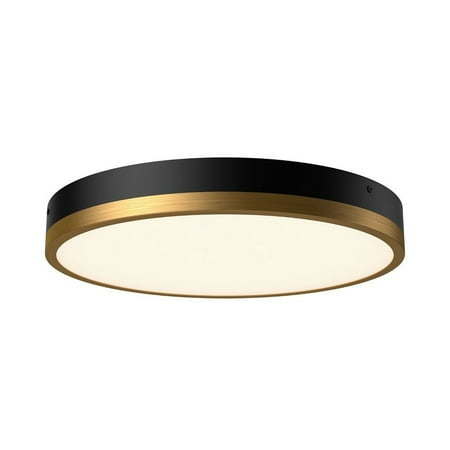 FM554215AGMB-Alora Lighting-Adelaide - 38W LED Flush Mount-2 Inches Tall and 15 Inches Wide-Aged Gold/Matte Black Finish