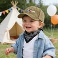 thumbnail image 2 of CAUYDY Kids Baseball Hat Miniature Train Themed Washed Baseball Cap Vintage Distressed Baseball Cap Cartoon Hat For 4T 5T 6T 7T 8T Boys (Sizes 3-8 Years,B1-Khaki), 2 of 7