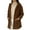 Brown, variant on Womens Long Sleeve Corduroy Jacket Fall Button Up Hooded Coat with Pocket Trendy Loose Fit Sweatshirt Coats Deep Red M