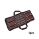 thumbnail image 4 of Soidarity 5 piezas de tenedores de barbacoa de acero inoxidable para carne, verduras, parrilla para barbacoa, pinchos en forma de U, palitos para asar al Kits de desorden para acampar Soidarity OD028534-01, 4 of 6
