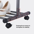thumbnail image 3 of Yeacher HOME ORGANIZER Multifunctional Clothing Rack Steel Rod Hanging Clothes Rolling Garment Rack Organizer Indoor, 3 of 8