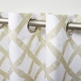 thumbnail image 3 of Exclusive Home Curtains Bamboo Trellis Indoor/Outdoor Light Filtering Grommet Top Curtain Panel Pair, 54x84, Khaki/Ivory, Set of 2, 3 of 8