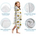 thumbnail image 7 of Cartoon Construction Vehicles Stars White Pattern Hooded Bath Towel，50"x30" for Ages 3 To 12 Kids, Quick Dry Lightweight Soft Microfiber Hood Beach Towel Cover Up for Kids, 7 of 7