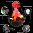 thumbnail image 5 of 3X 3D Fake-Fire Light,Hanging LED Flame Light, Artificial LED Silk Flame Stage Effect Light Realistic Campfire Lamp Prop, 5 of 5
