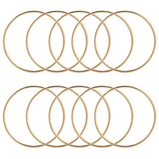 PEPRMROE Peprmroe 10 Pcs 5 Inch Gold Metal Rings Hoops Macrame Ring For  Dream Catchers And Crafts (Gold, 5Inch)