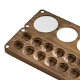 thumbnail image 2 of facefd Wood Palette Tray Wooden Paint Box, Paint Container Travel Paint Case Mixing 12 Grids, 2 of 5