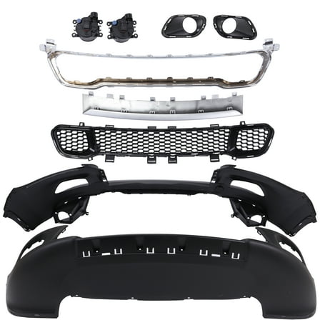 Front Fascia Bumper For 2014-2018 Jeep Cherokee W/Fog Light