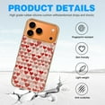 thumbnail image 4 of Case For Apple iPhone Air / 17 Pro / 17 Pro Max Series Case, Slim Thin Transparent Flexible Clear TPU Shockproof Phone Case For iPhone 17 Series, red line heart pattern, 4 of 6