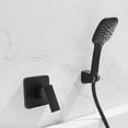 thumbnail image 2 of Miumaeov Shower Valves Wall Mount, Bathroom Copper Faucet, Shower Rough-In Valve Trim Kit Single Handle Tub Shower Valve Mixer (Black), 2 of 9