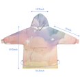thumbnail image 7 of Soft Cloud Starry Scene Blanket Hoodies for Kids 6-13YR Oversize Wearable Blanket Hoodies for Boys Girls Teens, 7 of 7