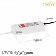thumbnail image 5 of LED Strip AC 90-240V to DC 12V Converter Charger 18W/28W/48W/72W/100W LED Driver Adapter Transformer Power Supply Workhe, 5 of 5