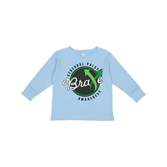 Inktastic Cerebral Palsy Awareness Brave Boys or Girls Long Sleeve Toddler T-Shirt