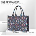 thumbnail image 3 of Large Capacity Tote Bag,Dark Blue Little Princess Pattern Handbag Fashion Luxury Tote Bag,15.7"x13"x 5.1" Inches,Laptop Compatible, 3 of 6