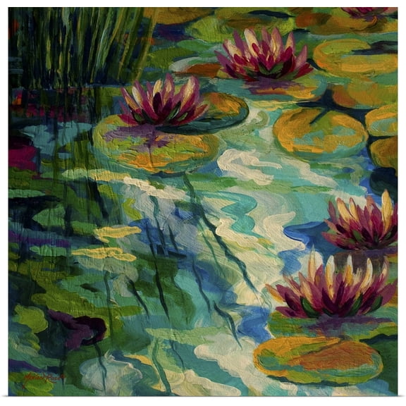 Great BIG Canvas | Rolled Marion Rose Poster Print entitled Lily Pads II