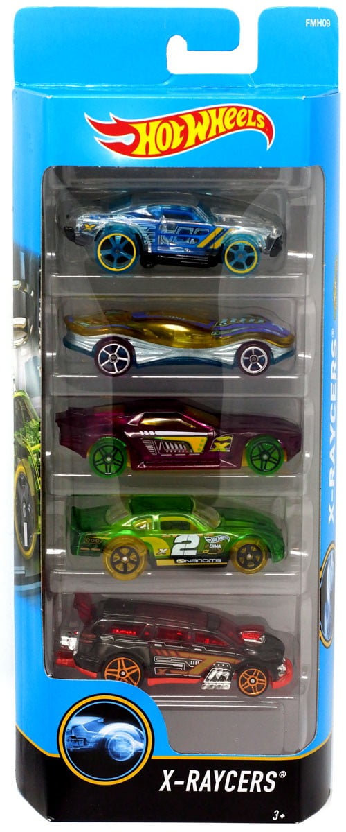 Hot Wheels X-Raycer Die-Cast Car 5-Pack - Walmart.com - Walmart.com