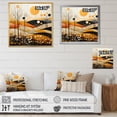 thumbnail image 4 of Designart "Meadow Bold Geometric landscapes II" Abstract Floater Framed Canvas Print, 4 of 7