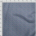 thumbnail image 4 of oneOone Viscose Chiffon Medium Blue Fabric Pineapple With Animal Skin Sewing Craft Projects Fabric Prints By Yard 42 Inch Wide, 4 of 5