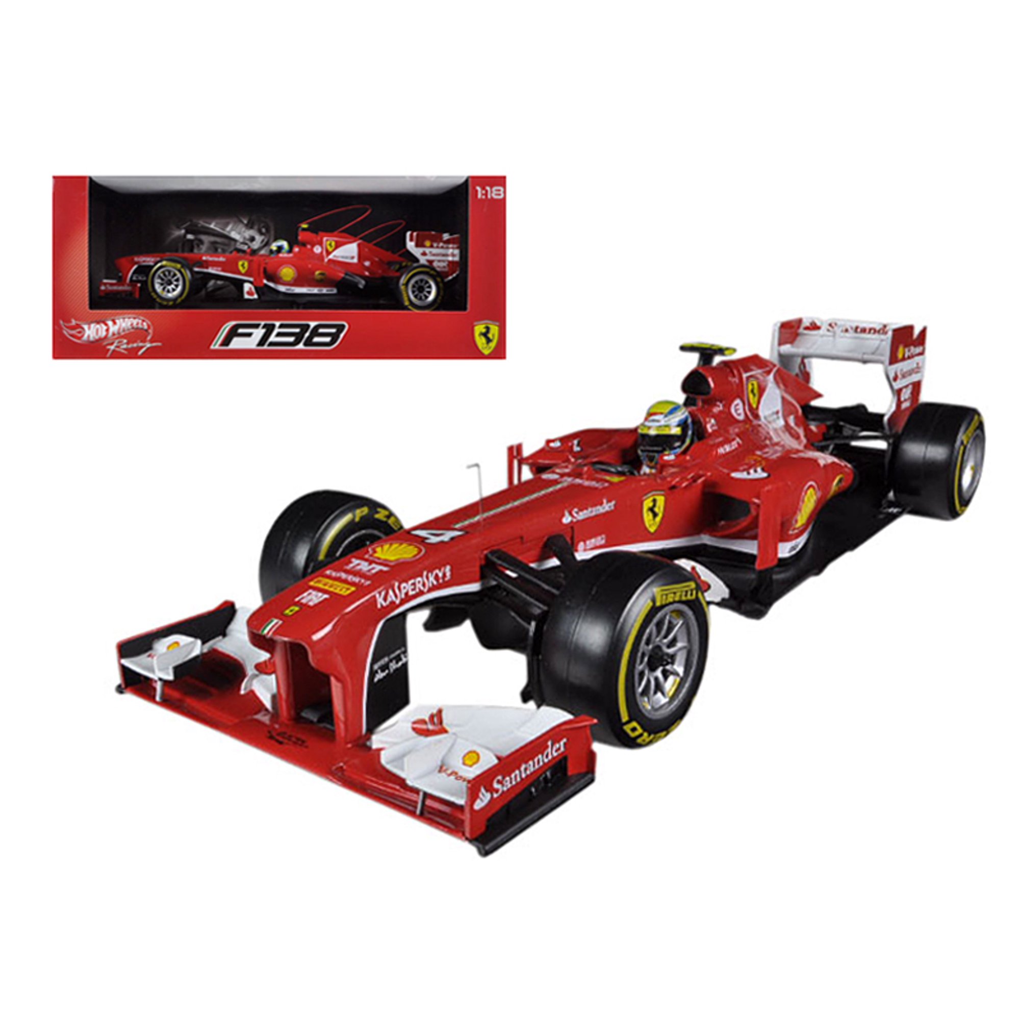 Hot wheels Ferrari F2013 F138 Felipe Massa Formula 1 2013 F1 1/18