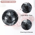 thumbnail image 2 of Uxcell 3-Pack Decorative Ball for Bowls, 2.4 Inch Mosaic Glass Balls Decorative Glass Orbs for Home Decor/Dining Tables [Bright Black], 2 of 7