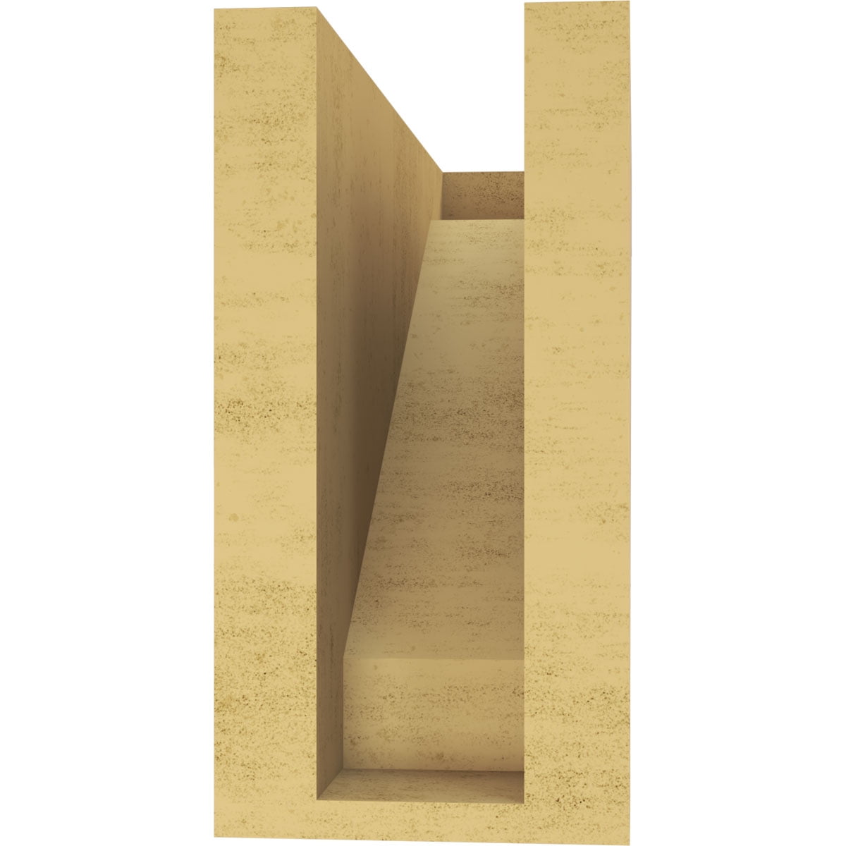 4"W x 12"D x 8"H Classic Burlington Rough Cedar Woodgrain TimberThane Corbel, Primed Tan