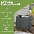 thumbnail image 3 of Patiowell 32 Gallon Resin Deck Box, Outdoor Storage Box for Patio Furniture, Deliveries, Pool Supplies,Waterproof and Lockable, Grey, 3 of 7