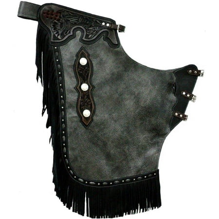 Saddle Barn Show Stopper Chink, Gunmetal, Medium