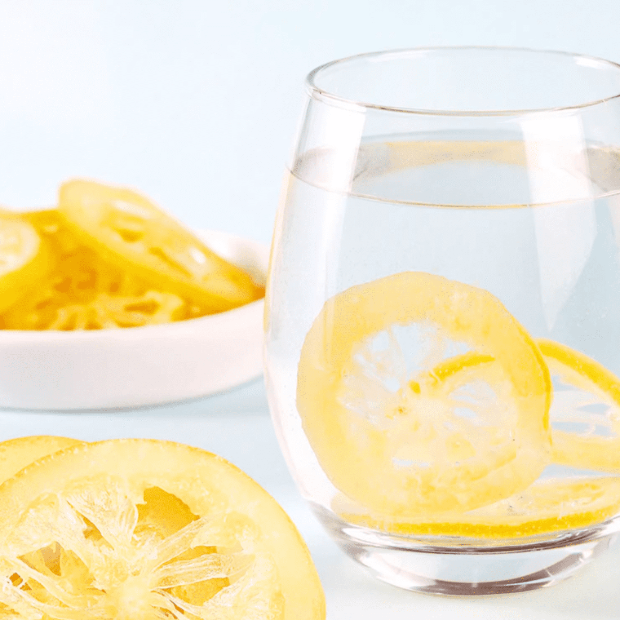 Fresh Gravity Dried Lemon Slices - Fresh, Sweet & Sour | Ready-to-Eat Citrus Snack (65g x 6)
