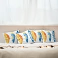thumbnail image 7 of Ambesonne Summer Throw Pillow Cover 4 Pack, Surf Fun Water Sports, 16", Blue Orange Yellow, 7 of 7