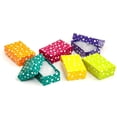 thumbnail image 2 of Multi Color Polka Dot Jewelry Gift Packaging Cotton Filled Box 2" x 1" (Package of 100), 2 of 2