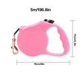 thumbnail image 3 of Pet Walking Extendable Leash Automatic leash pet walking rope Retractable Nylon Walking Rope Pet Extending Leash, Pink & Large, 3 of 8