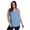 Light Blue, variant on Active Plus Size Women's Twist Back Soft Relaxed Tank Top Tunic