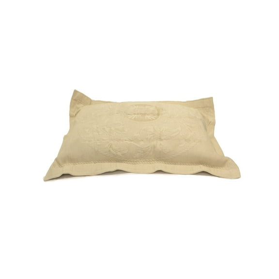 100% Cotton Oslo Sham by Cody Direct, 1 Pillow Sham Linen / Standard