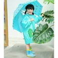 thumbnail image 4 of ROLKFUK Girls Boys Rain Jackets, Zip up Waterproof Lightweight Hooded Kids Raincoats Blue Size 2-3 T, 4 of 7