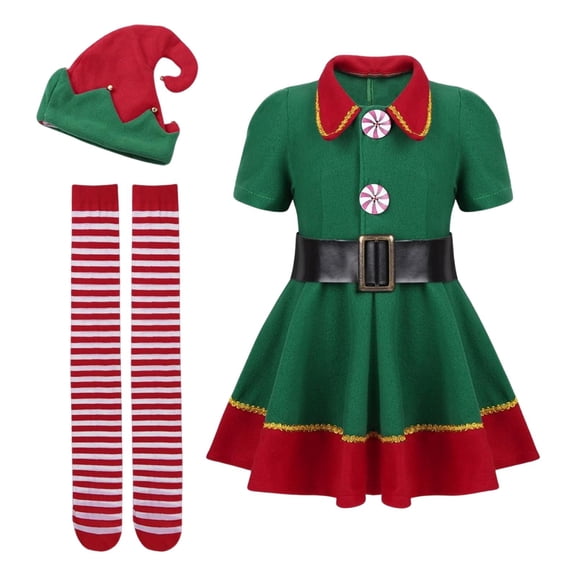 Disfraz de duende Hugo para Navidad Mujeres 170cm