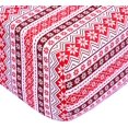 thumbnail image 3 of Queen Bed Sheets Set 4 Pieces Flannel Sheets Set Luxury Bed Sheets Warm and Cozy Bed Sheet Set with 15" Deep Pockets - Flakes Stripes, Queen, 3 of 8