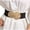 Coffee, variant on Wancir Women Wide Stretchy Waist Belt with Round Buckle Retro Cinch Elastic Waistband for Ladies Dress Decoration